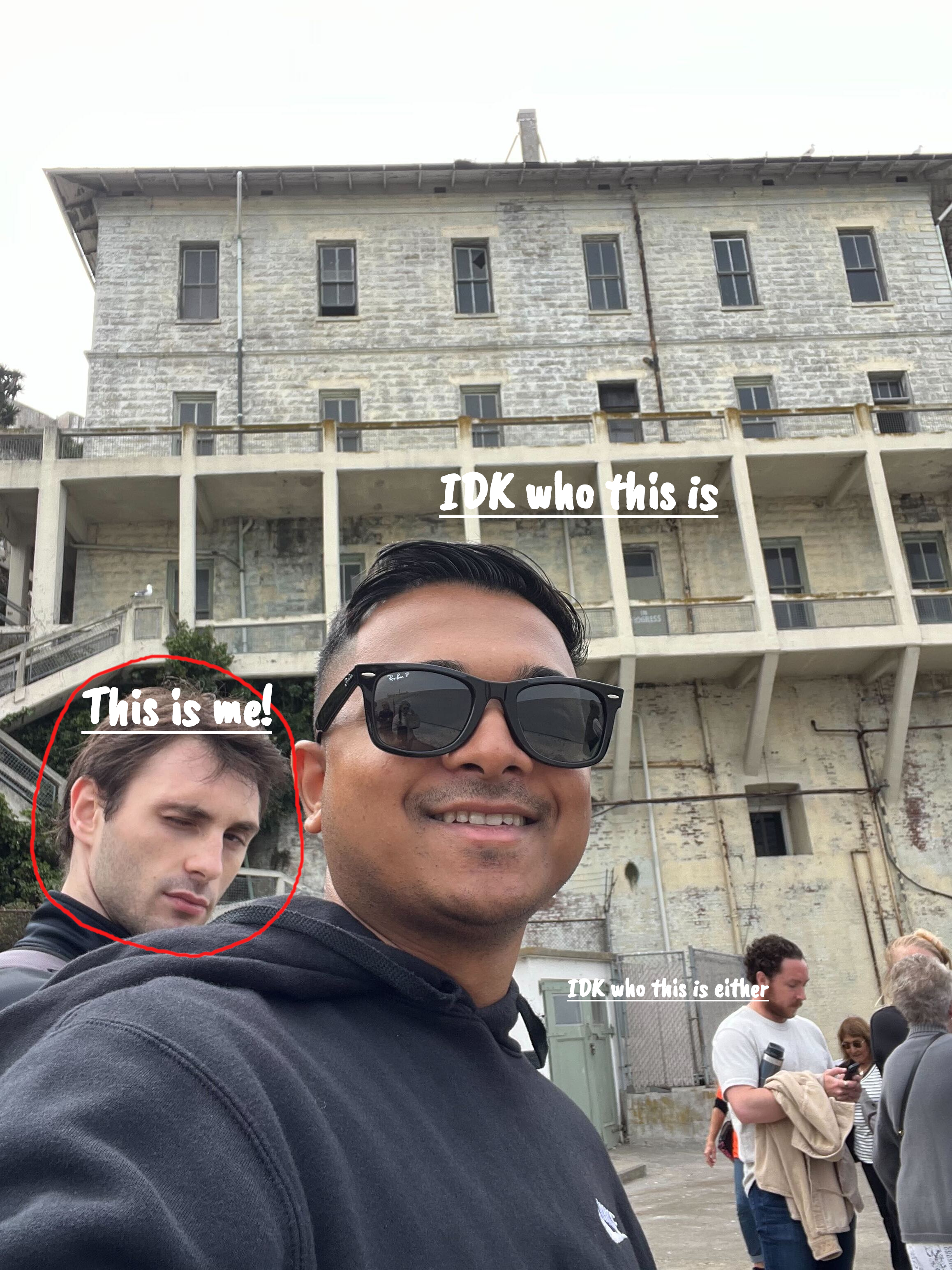 Human silhouette in red